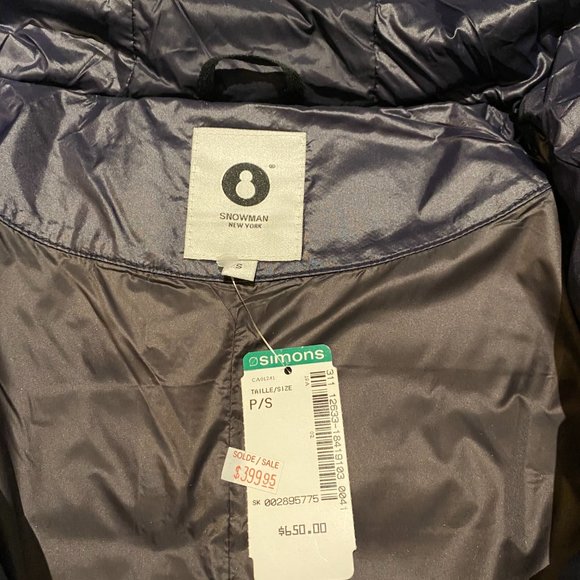 Snowman New York Winter Jacket NWT Size Small - Picture 3 of 6